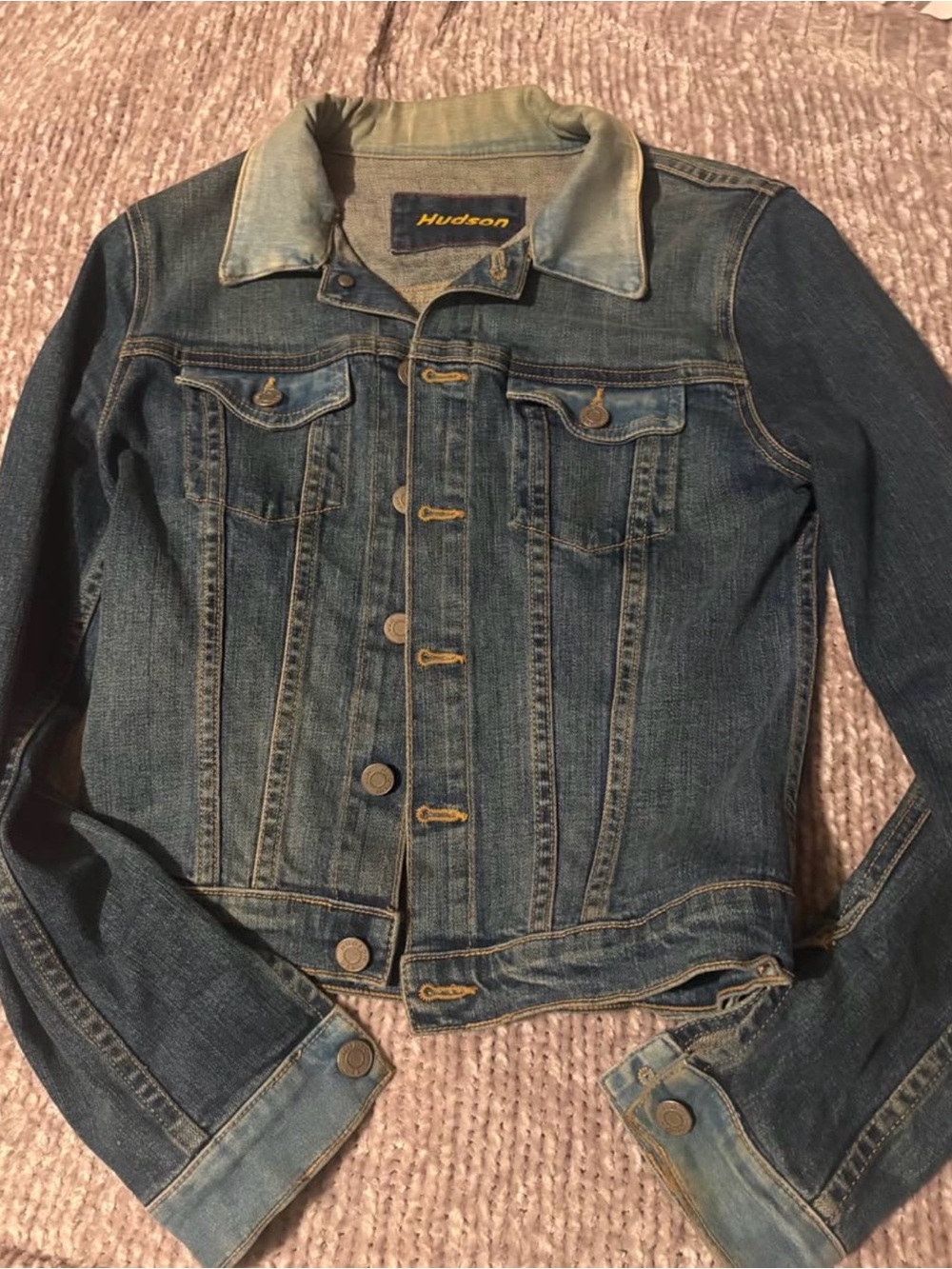 Hudson Jeans Two-Tone Blue Denim Jacket